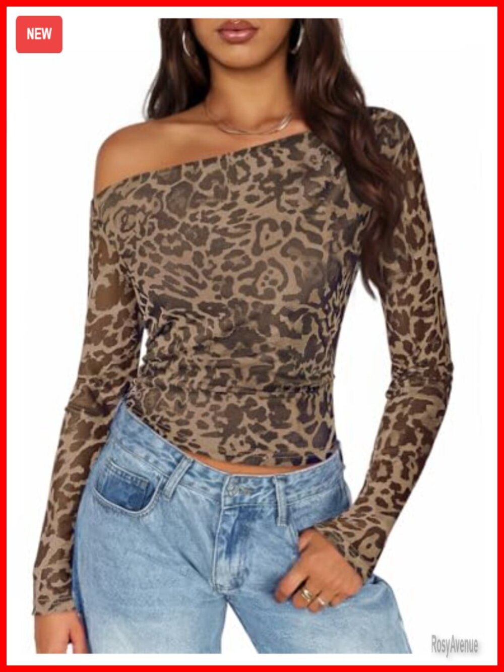 Off Shoulder Floral Mesh Long Sleeve Top Blouse Y2K